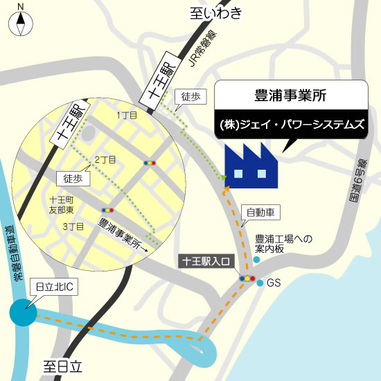 JPS豊浦事業所地図